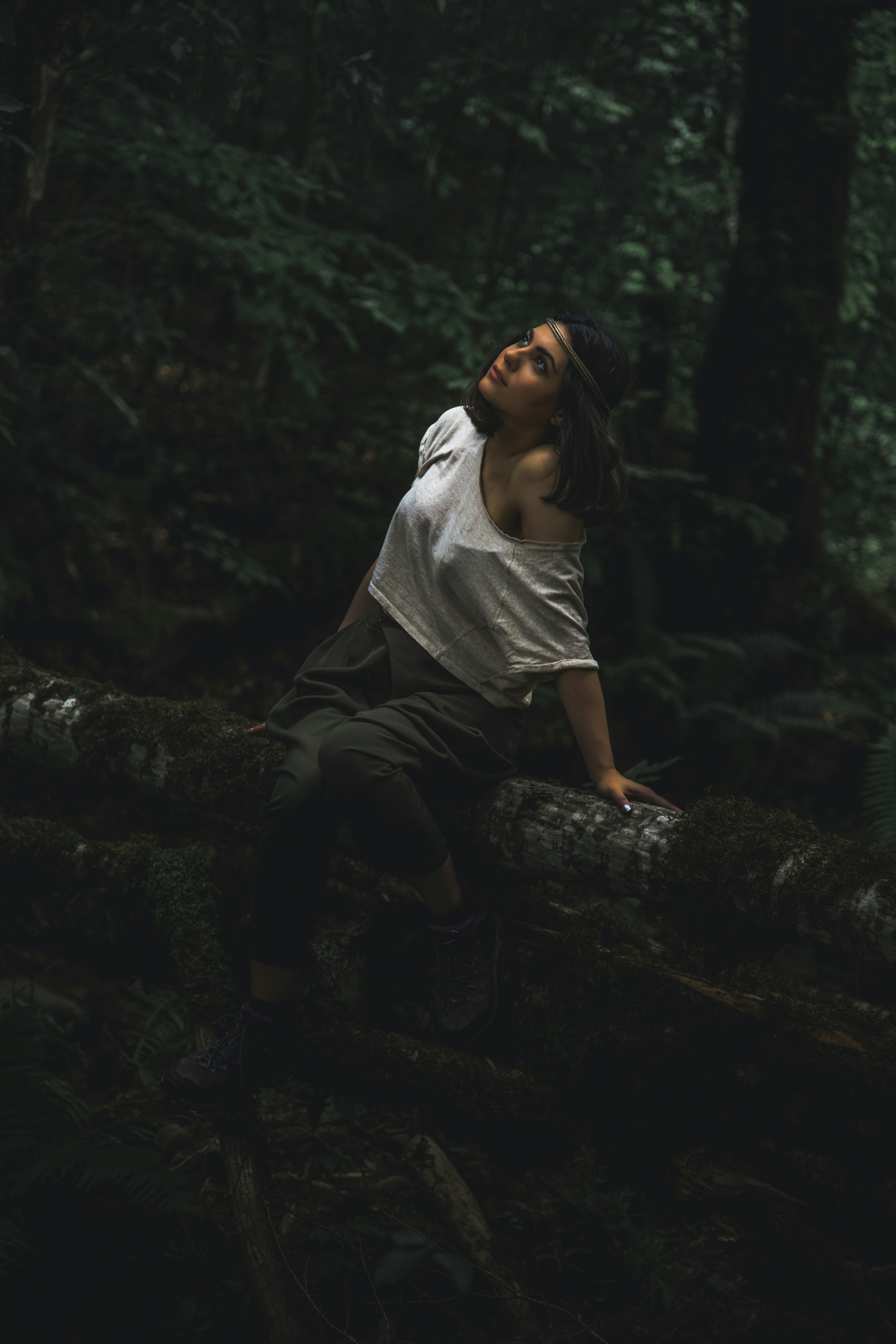 Little Girl In The Forest Topless